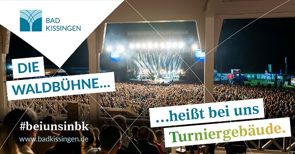 Die Waldbühne … heißt bei uns Turniergebäude: Neues Motiv im Rahmen der Standortkampagne #beiunsinbk