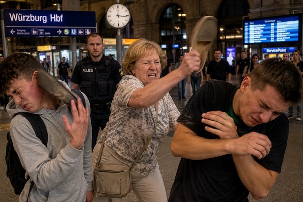 Streitigkeit eskaliert: 61-Jährige soll mit einem Schuh auf zwei Männer eingeschlagen haben