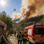 Ein Waldbrand nun auch im Bereich Lohr: Die Feuerwehr ist mit einem mit Großaufgebot vor Ort