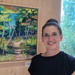 Vernissage im Steigerwald-Zentrum: „heimaRt“: Carina Streng lädt mit farbenfrohen Arbeiten zum Nachdenken über Heimat ein