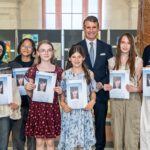 Ehrung der bayerischen BundessiegerInnen des Europäischen Wettbewerbs 2026 im Kuppelsaal der bayerischen Staatskanzlei in München
