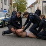 Gewahrsamnahme bei Polizeieinsatz: Nur mit Unterwäsche bekleideter Mann greift Beamte körperlich und verbal an