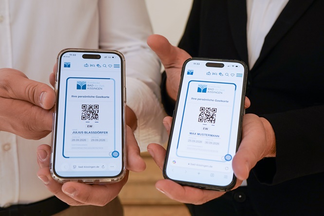 Erfolgreiche Testphase bestätigt Vorteile für Gäste und Beherbergungsbetriebe: Digitale Gästekarte startet in Bad Kissingen ab Oktober