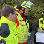 Hier sind die Bilder des BRK zum Gefahrstoff-Austritt an der Würzburger Franz-Oberthür-Schule