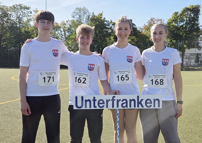 Gelungener Saisonabschluss im Sachs-Stadion: Schweinfurter Leichtathleten in Unterfranken-Auswahl