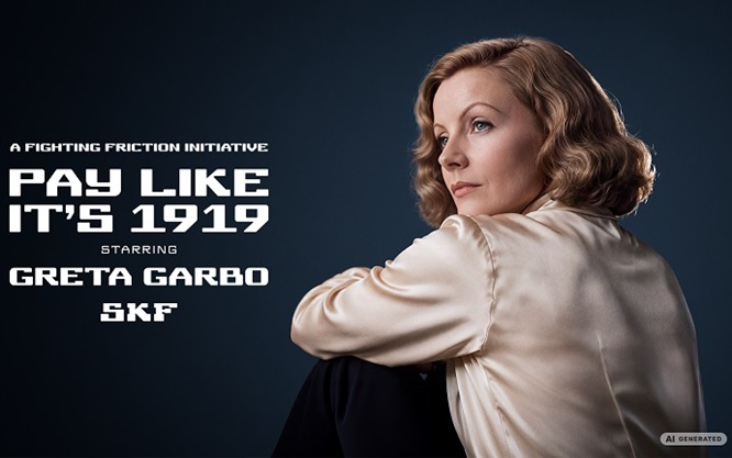 Das Comeback von Greta Garbo – als Werbe-Ikone für Magnetlager von SKF