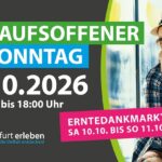Verkaufsoffener Sonntag und Erntedankmarkt in Schweinfurt am 11. Oktober
