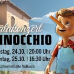 Pinocchio und das SBO Volkach: Zwei große Galakonzerte am 24. und 25. Oktober 2026 in der Mainschleifenhalle