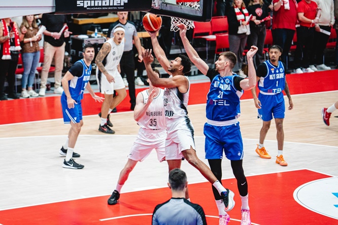 Souveräner Heimsieg der Fitness First Würzburg Baskets gegen Skopje im FIBA Europe Cup